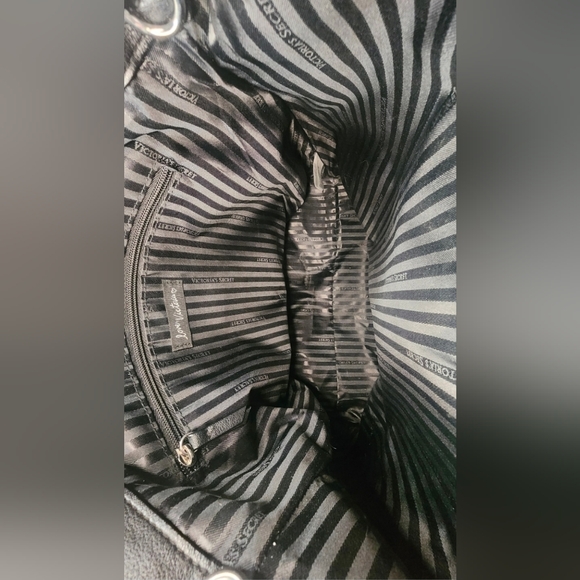 Victoria's Secret Black Studded Convertible Backpack/Tote Bag NWOT - Picture 10 of 16